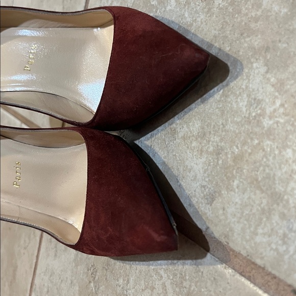 Christian Louboutin authentic red suede heels box no lid - Picture 7 of 7